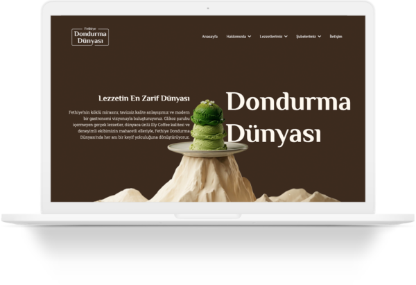 dondurma dunyasi wordpress website tasarimi