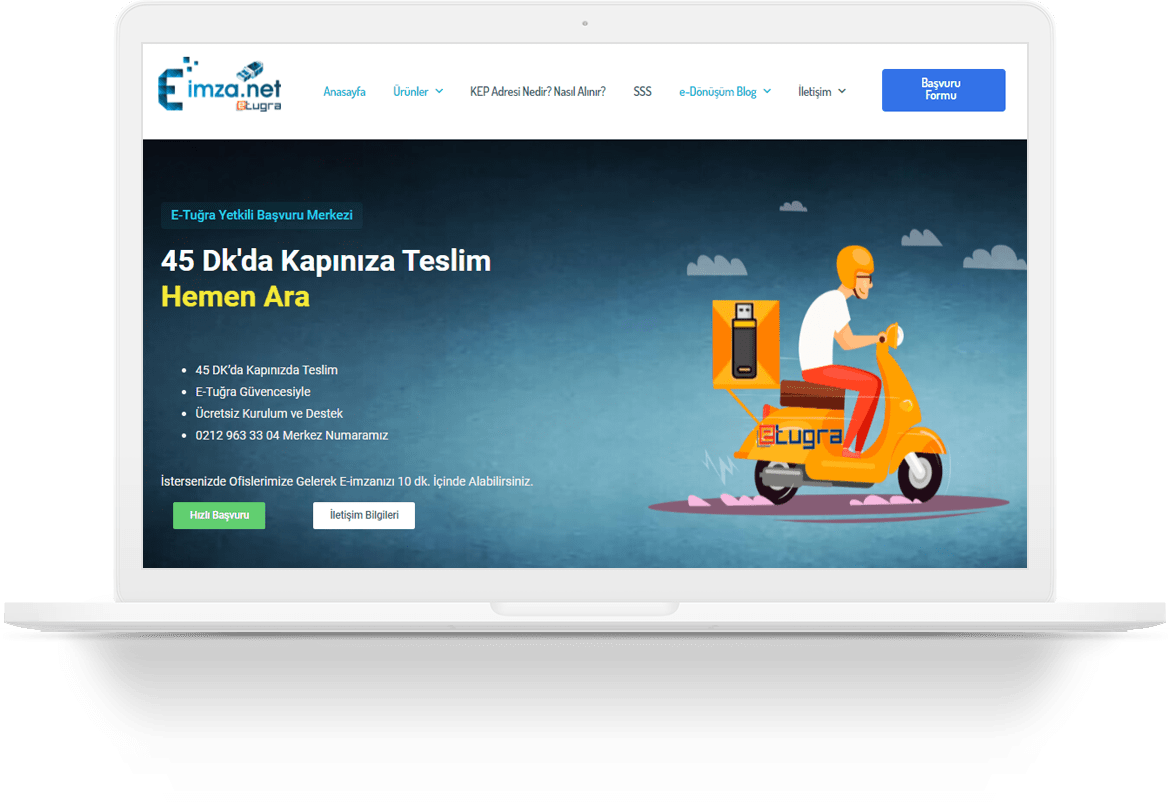 eimza electronic signature wordpress web tasarim