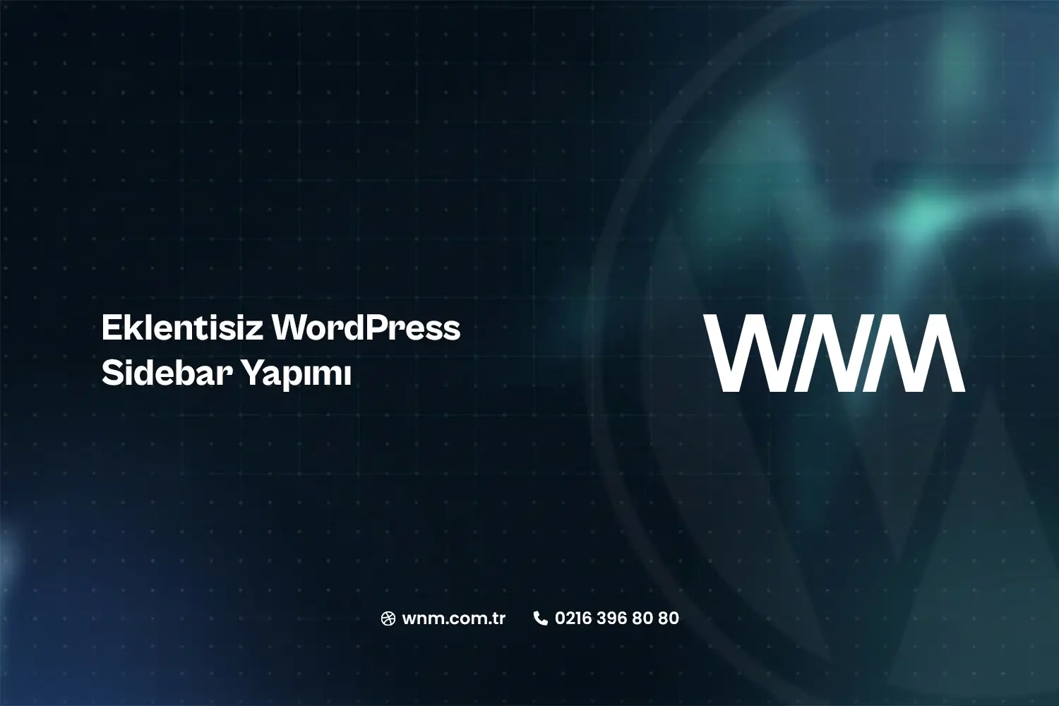 Eklentisiz WordPress Sidebar Yapımı