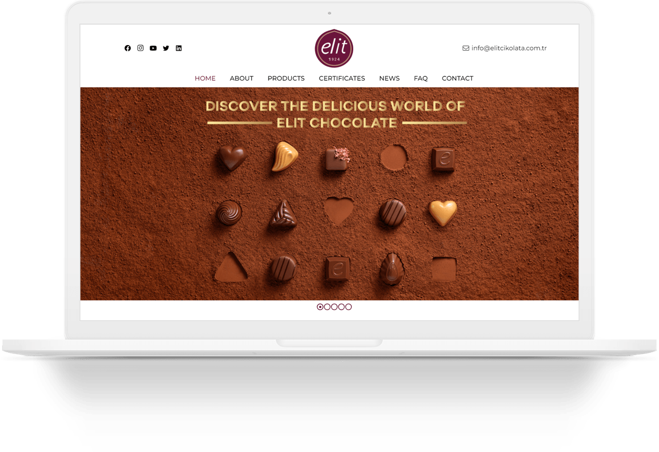elit chocolate wordpress web sitesi tasarimi