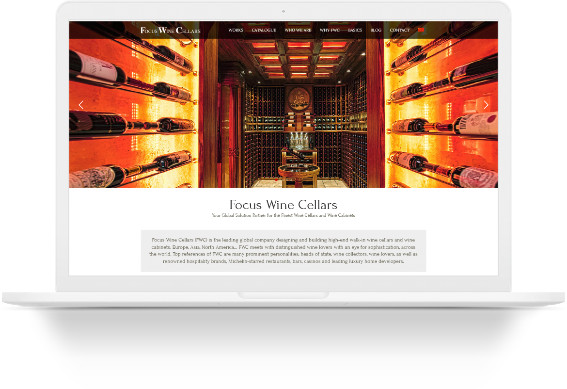 focus wine cellars wordpress web tasarim