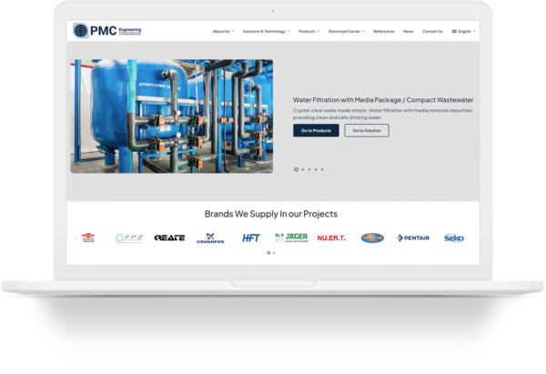 pmc engineering wordpress web sitesi tasarimi