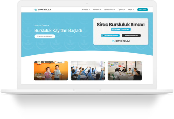 sirac koleji wordpress web sitesi tasarimi