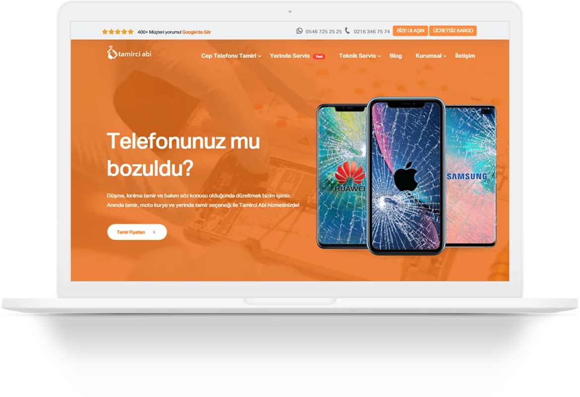 Tamirci Abi 9 tamirci abi phone repair services wordpress web tasarim
