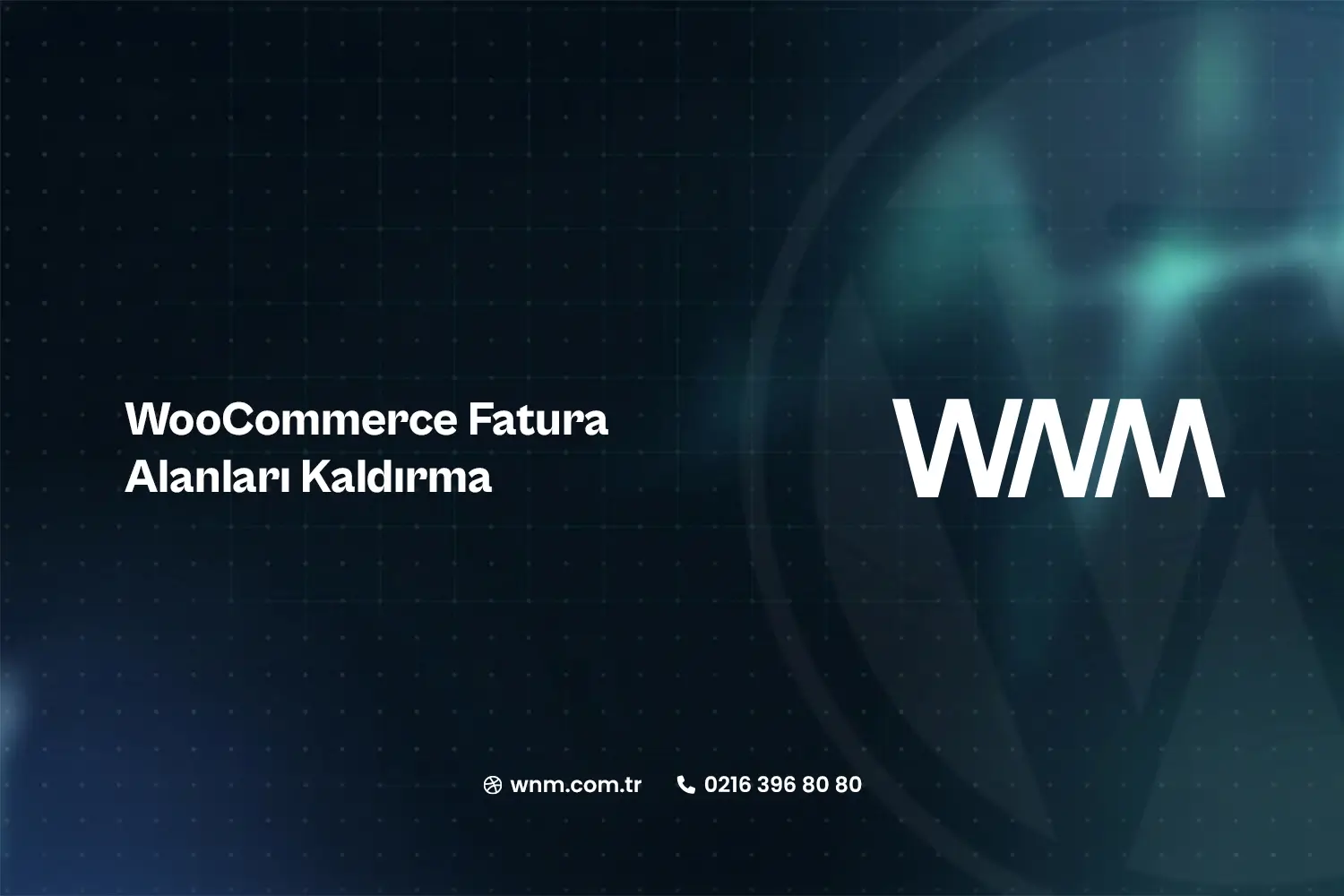 WooCommerce Fatura Alanları Kaldırma