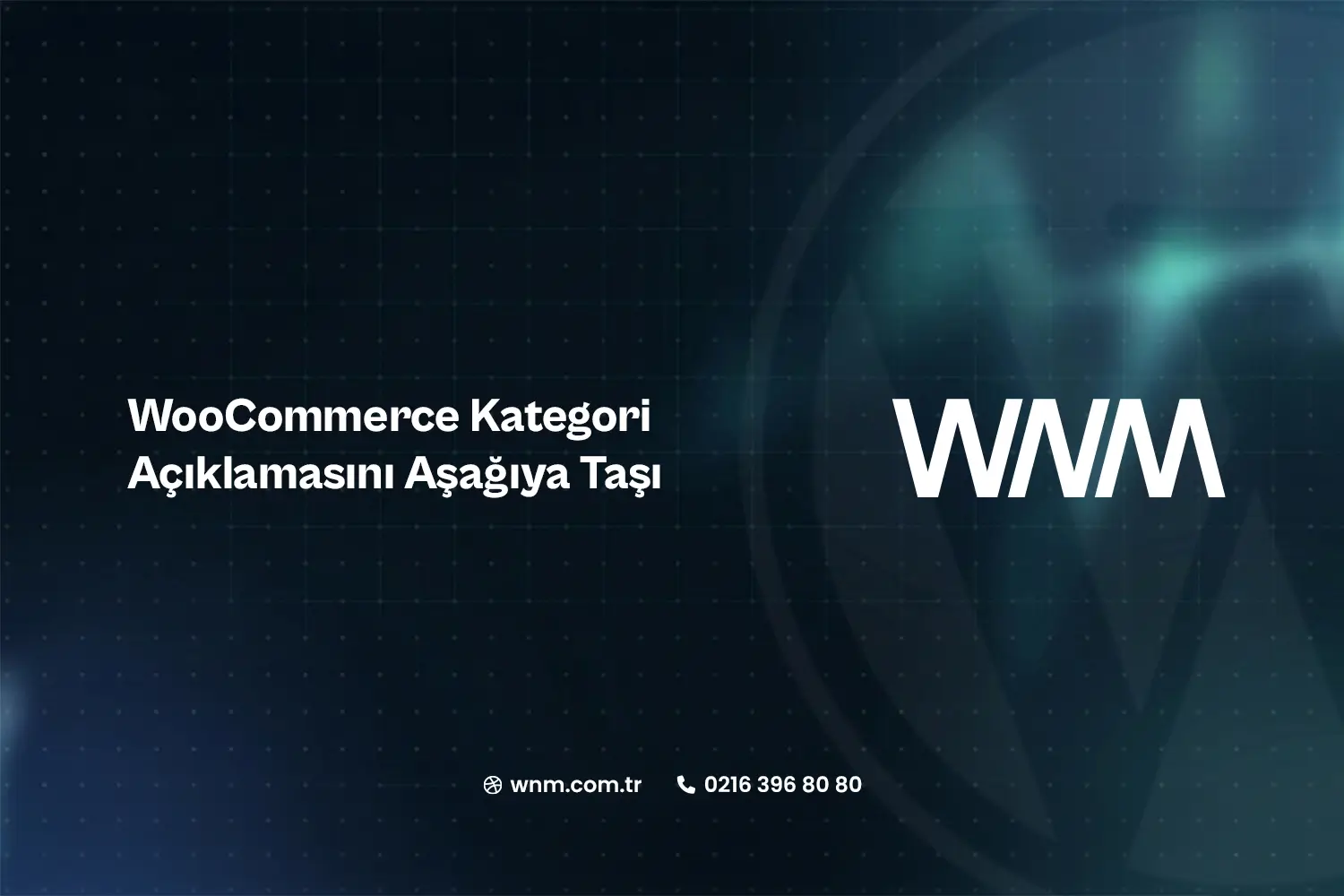 WooCommerce Kategori Açıklamasını Aşağıya Taşı