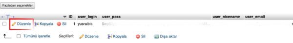 wordpress sifre yenileme 5 1